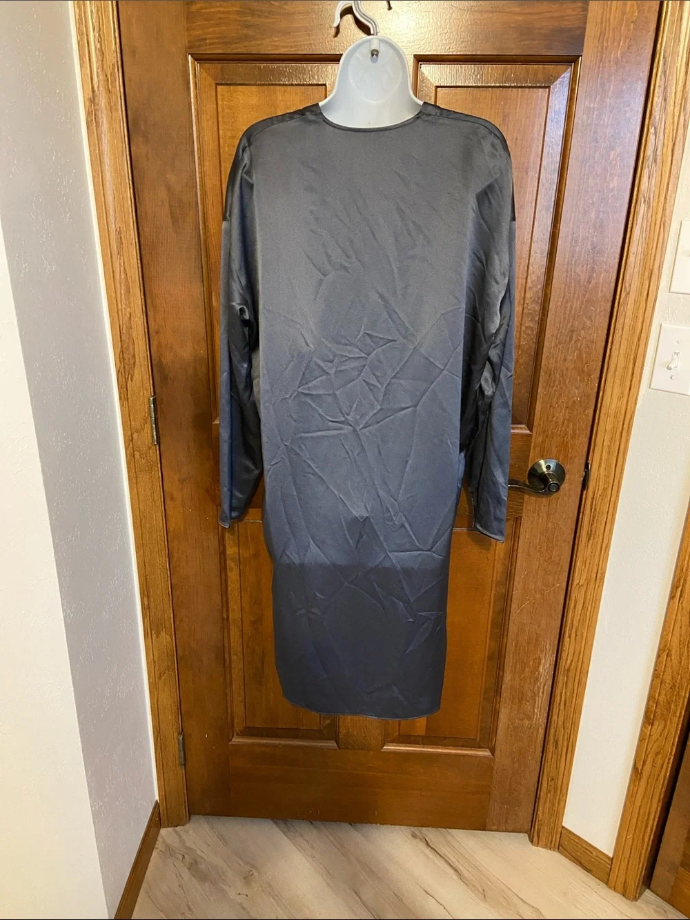 Vince Charmeuse V-neck Tunic Shift Silhouette Dress NWTS 100% Silk Satin Small - Picture 7 of 15